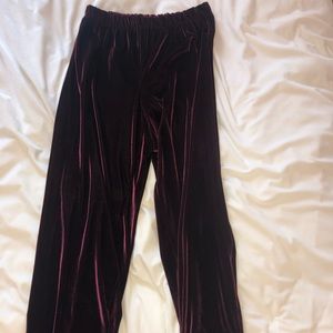 Pants - Purple velvet pants Pants - Purple velvet pants